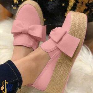 Bow Lace Sneaker - Pink