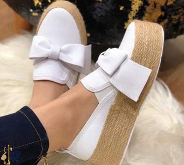 Bow Lace Sneaker - White
