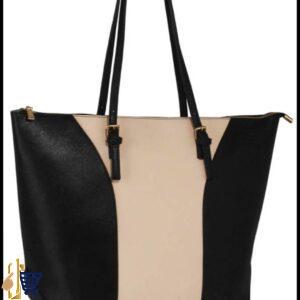 Large Black/Nude Shoulder Handbag