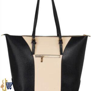 Large Black/Nude Shoulder Handbag 2