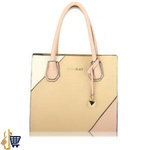 Nude / Pink Anna Grace Fashion Tote Handbag 1