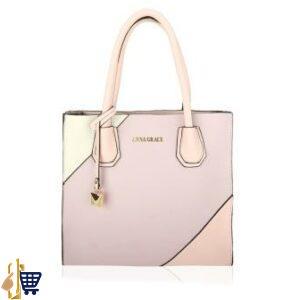 Purple / Pink Anna Grace Fashion Tote Handbag 1