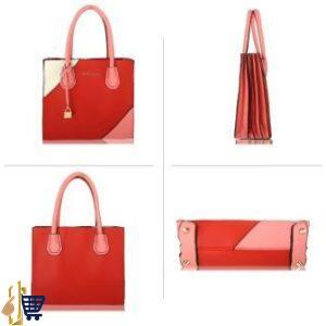 Red / Pink Anna Grace Fashion Tote Handbag 2