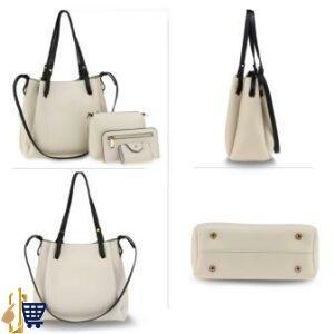 Beige Anna Grace Set Tote Bag 2