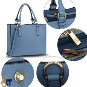 Sky Blue Anna Grace Fashion Tote Bag 4