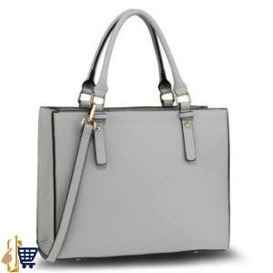 Grey Anna Grace Fashion Tote Bag 1