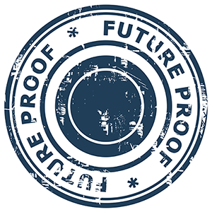 Logo met de tekst 'future proof' - Future Assistant Academy: voor futureproof assistants in het onderwijs en bedrijfsleven