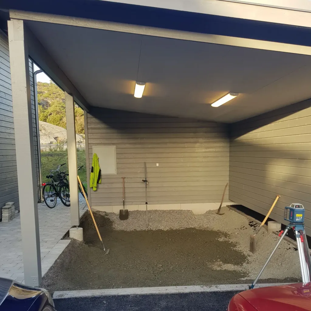 utgrävning carport