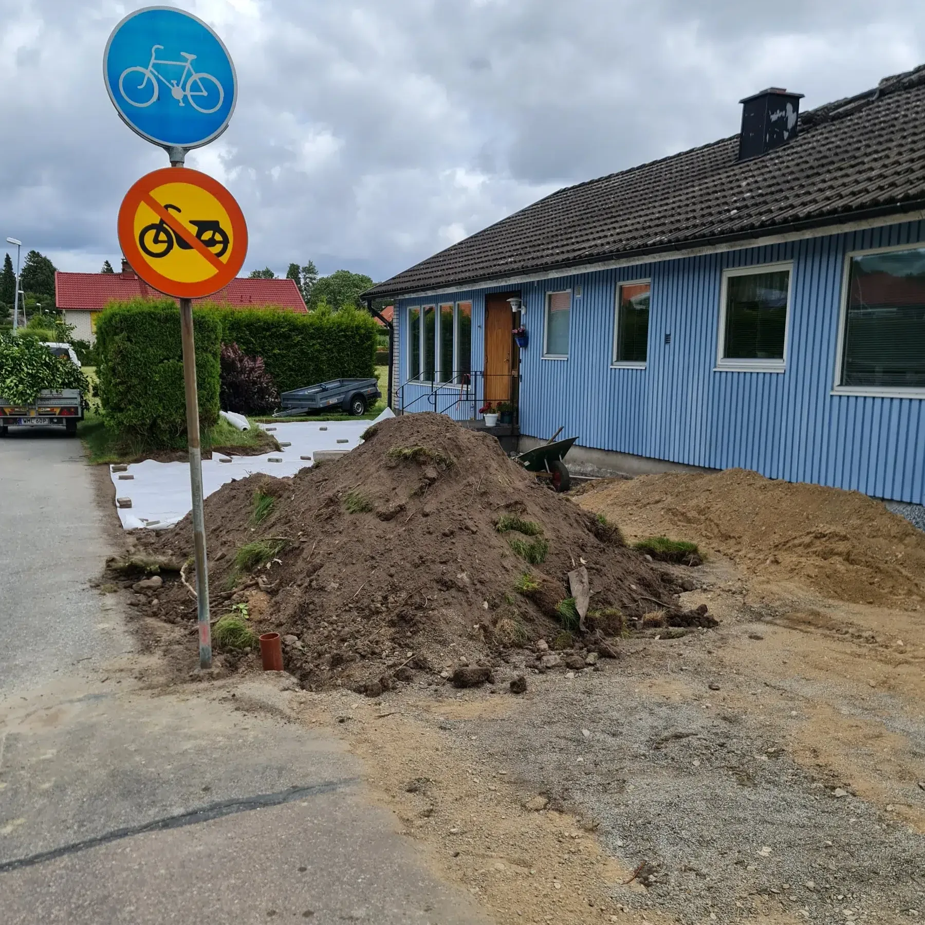 utgrävning parkering