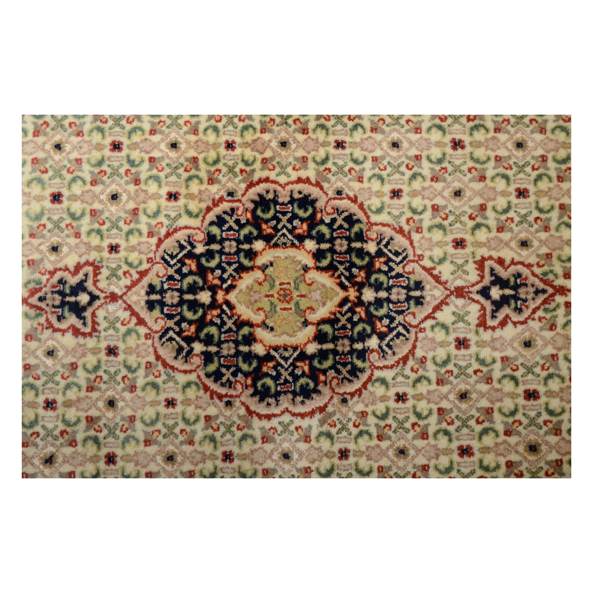 Bajar-Ručně vázané-zrno-hnědé-plocha-koberec