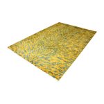 Moroccan -Yellow -Tiger -Fluffy -Shaggy -Rug