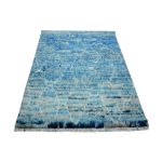 Moroccan-Blue-Soft-Handknotted-Rug