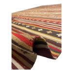 Vintage- Kilim- Handwoven- Red -Area- Rug