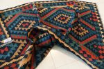 blue red kilim