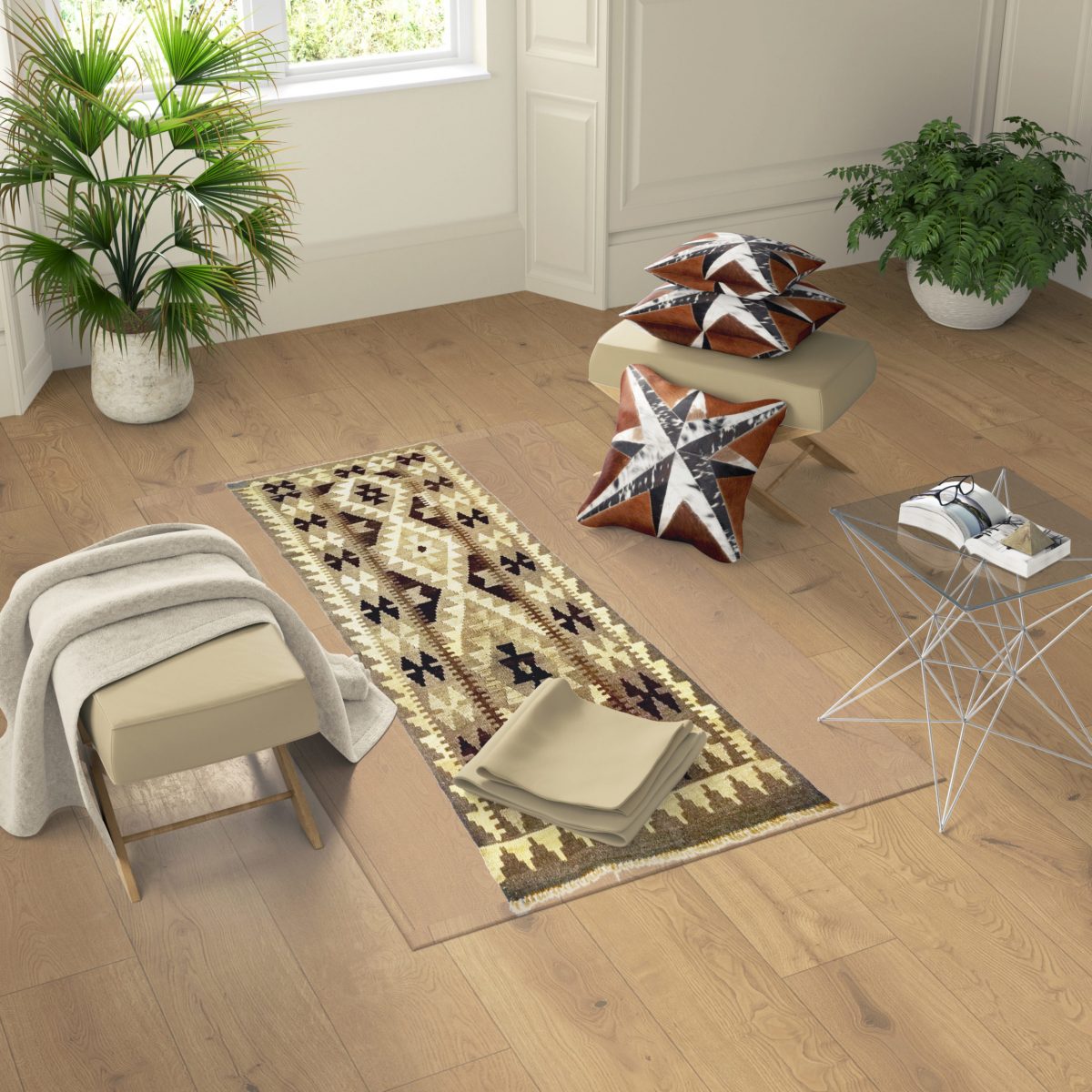 alfombra natural kilim