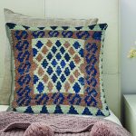 Kilim -Handwoven- Pale- Oyster- Cushion -Cover