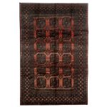 Afghan -Bokhara -Stonewash- Burnt- Umber- Rug