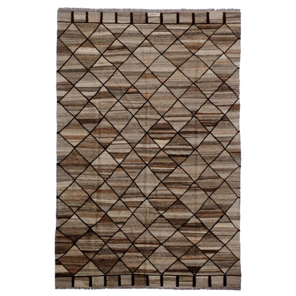 Ariana -Neutral -Silk -Kilim -Rug