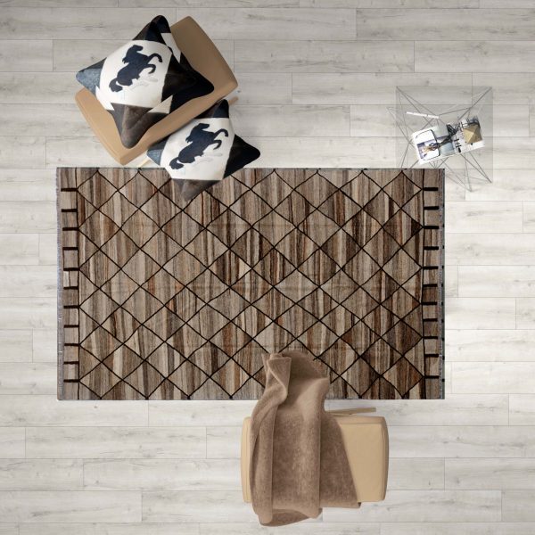 Ariana-Neutral -Silk- Kilim- Rug