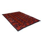 Vintage -Handmade -Sanguine -Brown- Rug