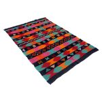 Vintage-Handmade-Black-Kilim-Rug