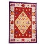 Tribal -Handmade -Tall -Poppy- Vintage- Rug