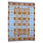 Vintage -Handmade -Potters- Clay -Kilim- Rug