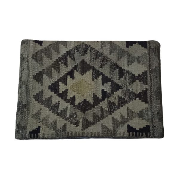 Kilim -Handwoven- Ironside- Gray- Cushion -Cover