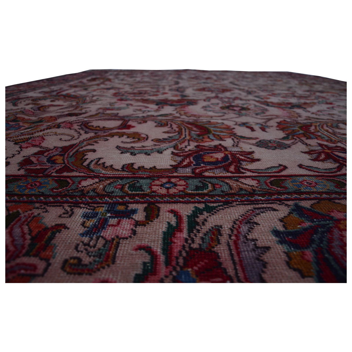 Overdyed- Vintage -Pink -Oriental- Teppich