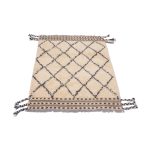 Moroccan- Bone -Genuine- Woolen- Rug