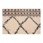 Moroccan -Bone -Genuine- Woolen- Rug