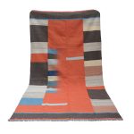 modern-carmine-pink-kilim-rug