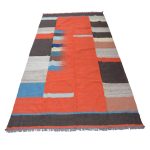 modern-carmine-pink-kilim-rug