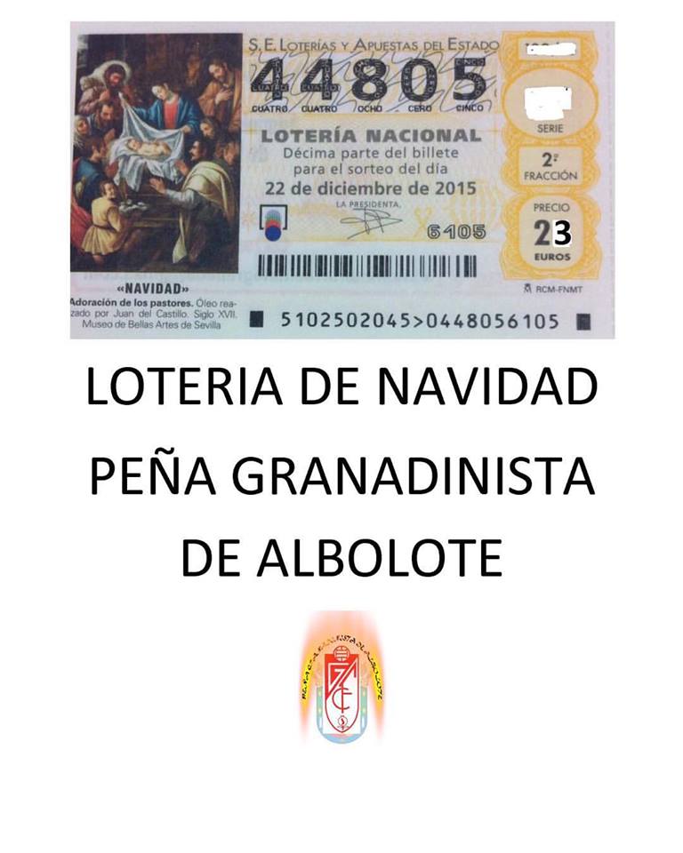 Lotería de Navidad Peña de Albolote