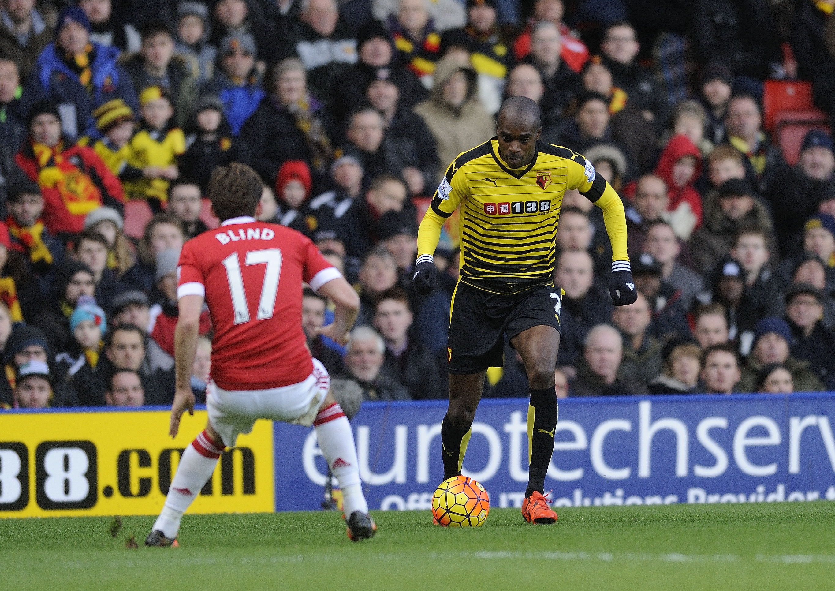 2015-16 Premier. Watford v Manchester Utd. Imagen: Gabinete de comunicación Watford