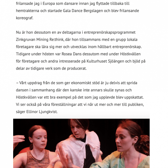 "Från saga till hårdrock" Sydnärke sid 2 - Rosea Dans