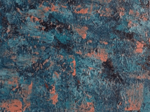 Abstrakte Bilder hellorange - blau - Galerie Farbenverliebt