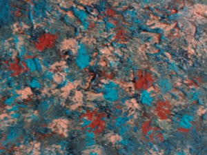 Wandbilder Blau - orange - weinrot - in Galerie Farbenverliebt