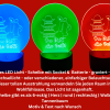 Personalisierte Geschenke Mutter Handgemacht - Acrylplatten mit LED Halter