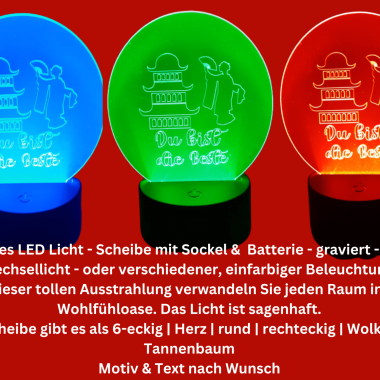 Acrylplattenhalter mit beleuchtet zum selber basteln