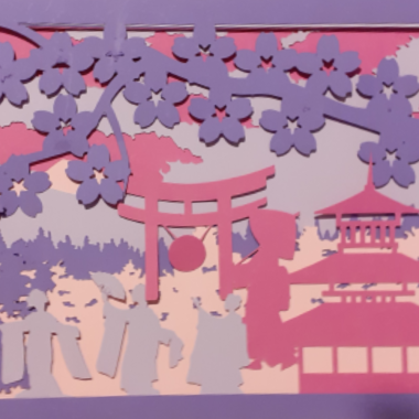 Shadow Box beleuchtet Japan - Bilder kaufen