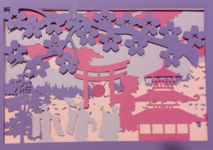 Shadow Box beleuchtet Japan - Bilder kaufen