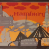 Geschenke Handmade - Bild Hamburg personalisiert beleuchtet