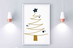 Graphic design image of Christmas tree