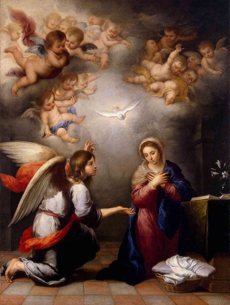 Angel and Virgin Mary