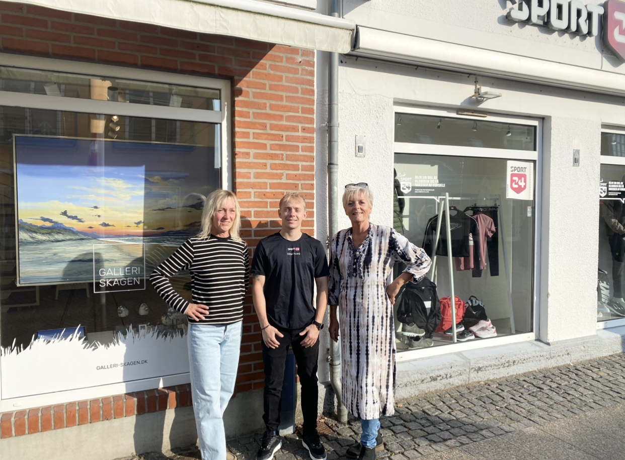 Rokade Galleri Skagen rokade i gågaden i Skagen