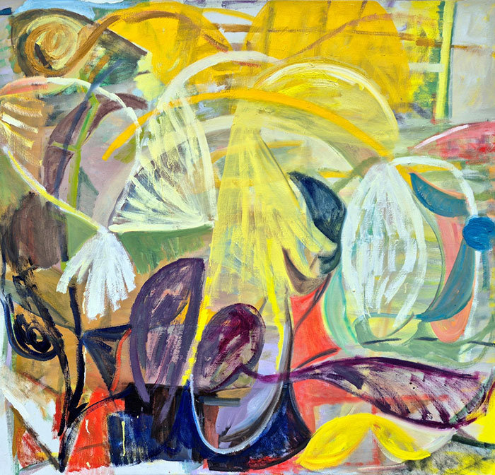 Tuuli Kerätär: Deep Season, 95 x 100 cm, öljyväri pellavakankaalle