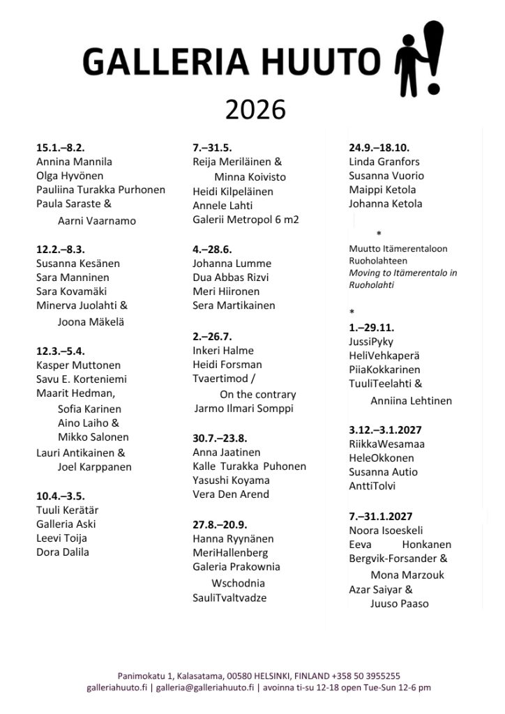 Näyttelyt 2026