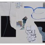 Tero Kontinen: “Aineeton elementti”, 83 x 63 cm, akryyliväri, akryylimuste ja akryylimarker paperilla, akryylispray, 2018