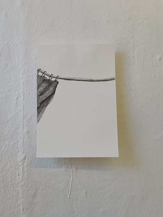 Mirka Hämäläinen: Vaikne tuul (Quiet Wind), segatehnika (mixed media)